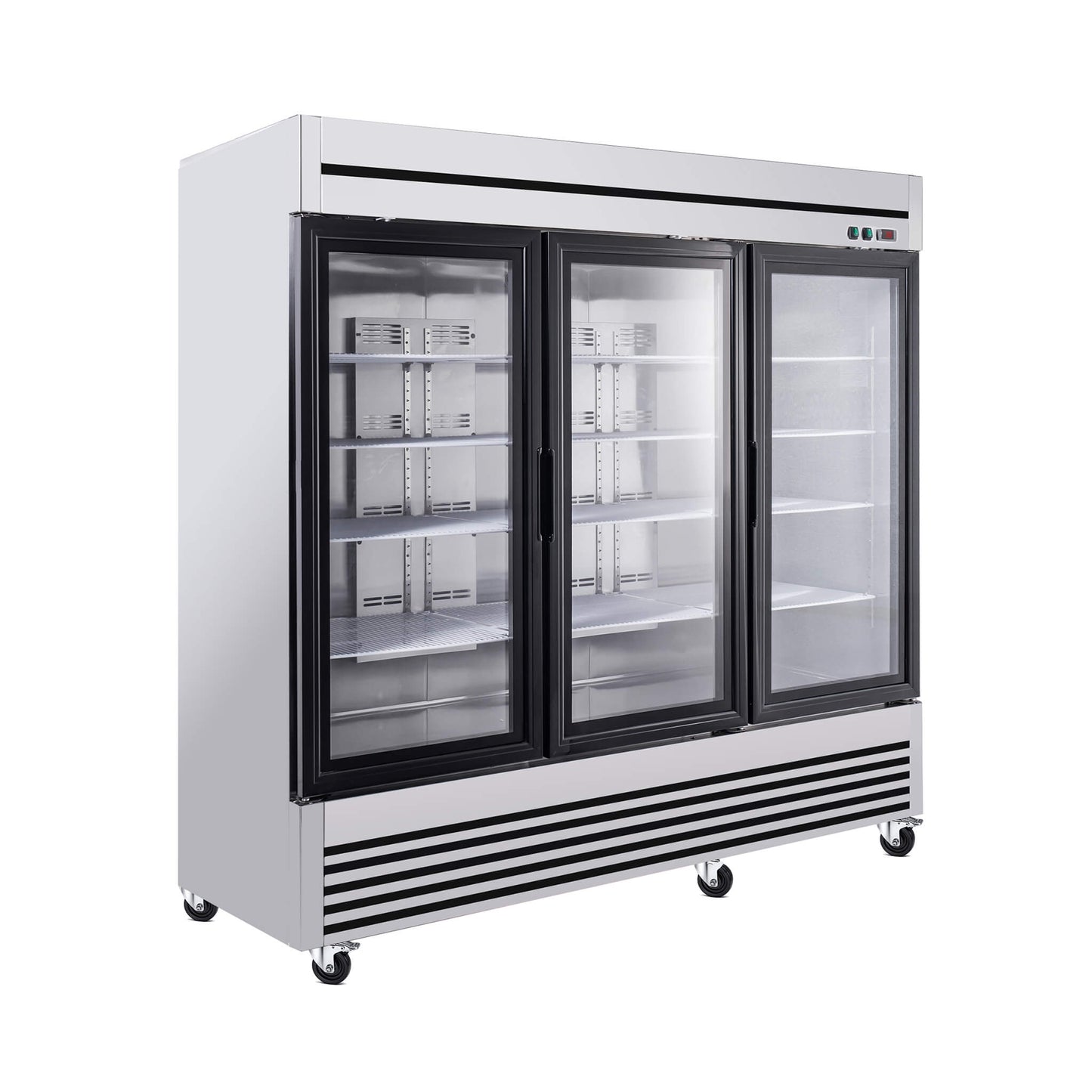 72 Cu.Ft Triple-Door Stainless Steel Commercial Reach-In Display Refrigerator (SAK26394)