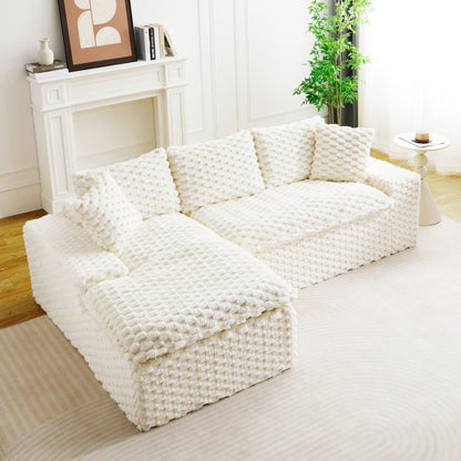 Modular Sofa, Convertible Twin Seat With Chaise Lounge