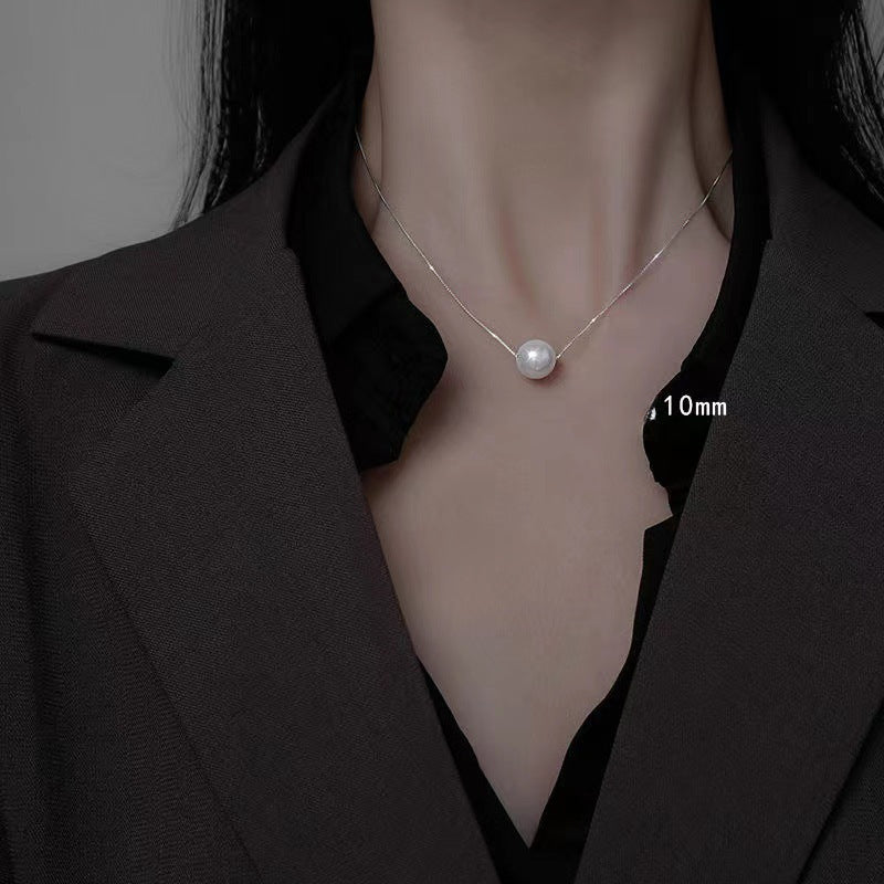 Pearl Pendant Necklace Female Single Pearl