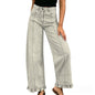 New Stylish Casual Loose-fit Wide-leg Denim Pants For Women