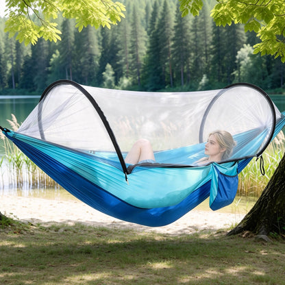 Camping Hammock with Mosquito Net - 440lbs Capacity Portable