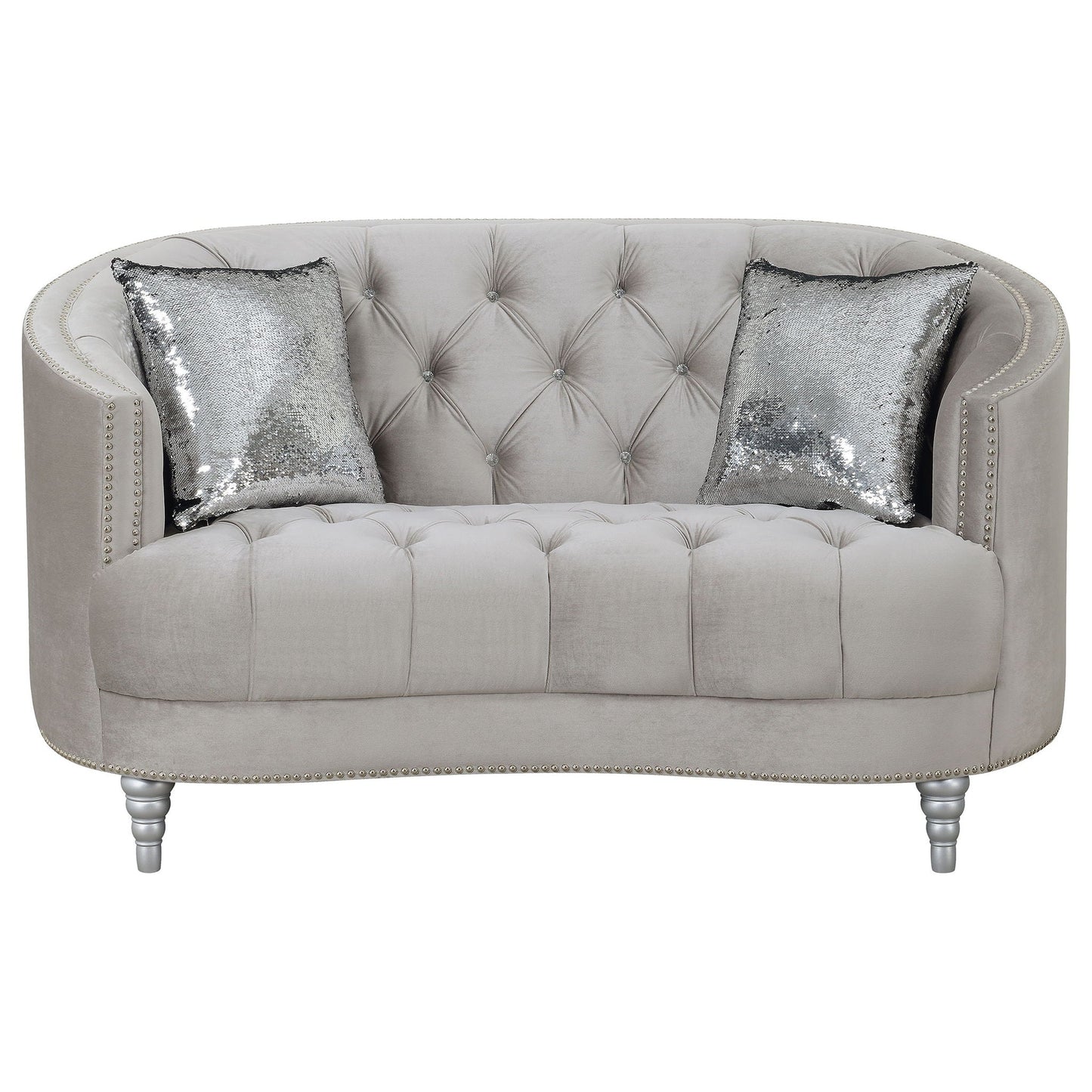Colby - Loveseat With Tufted Design - Gray