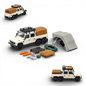 GCD Land Rover Defender 6x6 Off-White Camping Modified 1:64