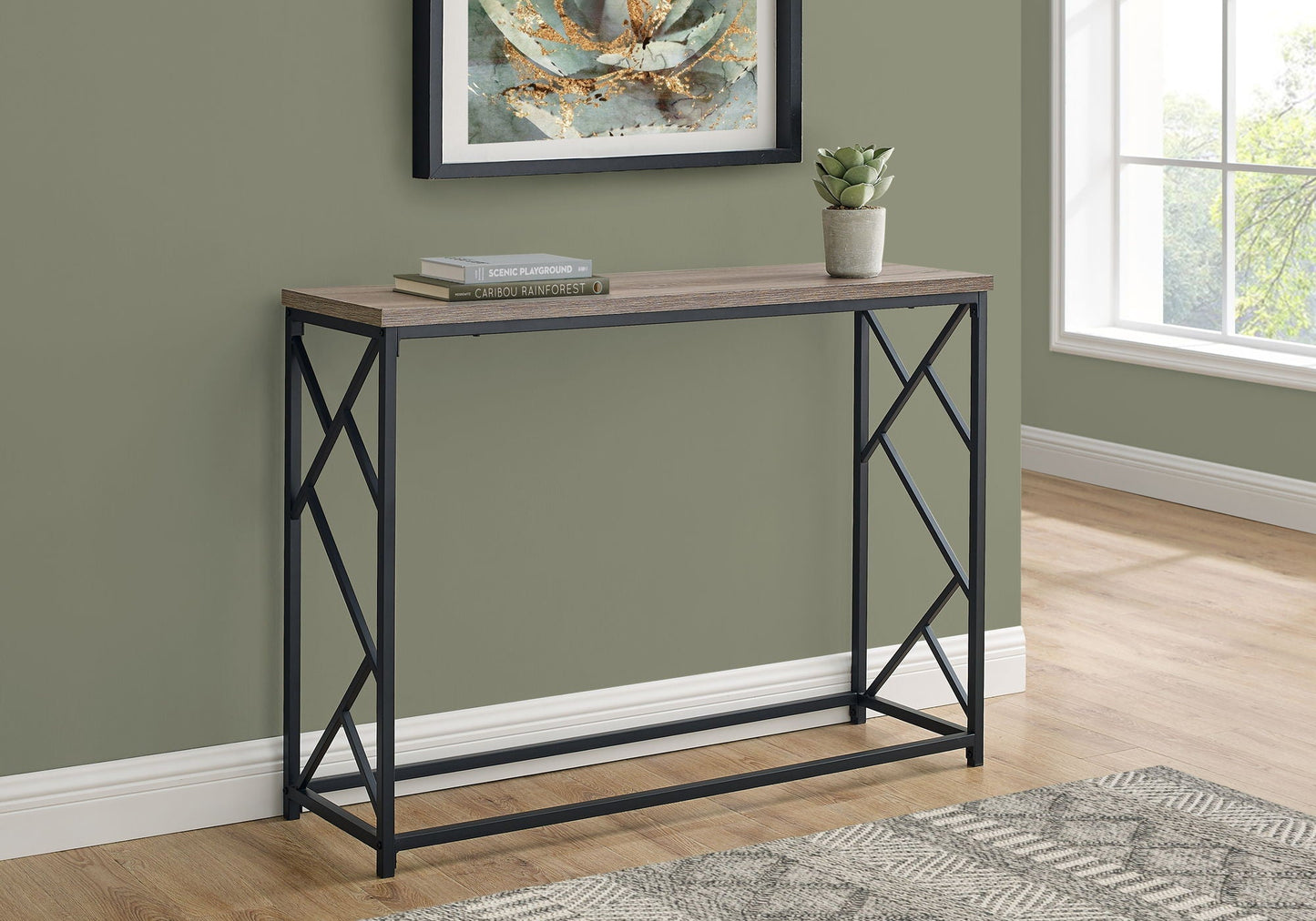 Accent Console Table for Entryway, Modern Design
