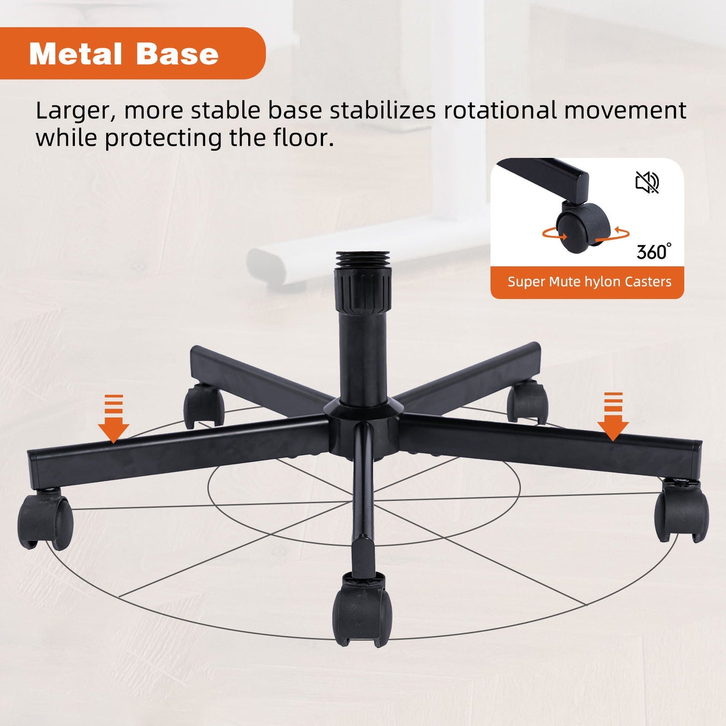 Criss Cross Armrest Office Chair With Wheels