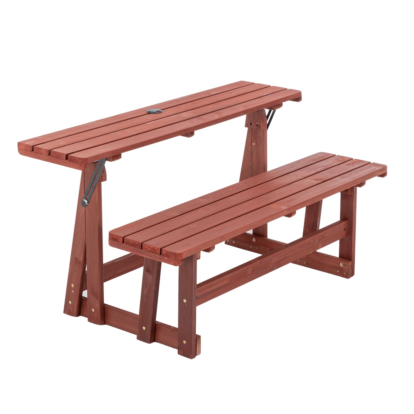 2-in-1 Convertible Bench Picnic Table