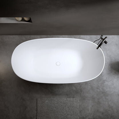 57" Solid Surface Matte Tub