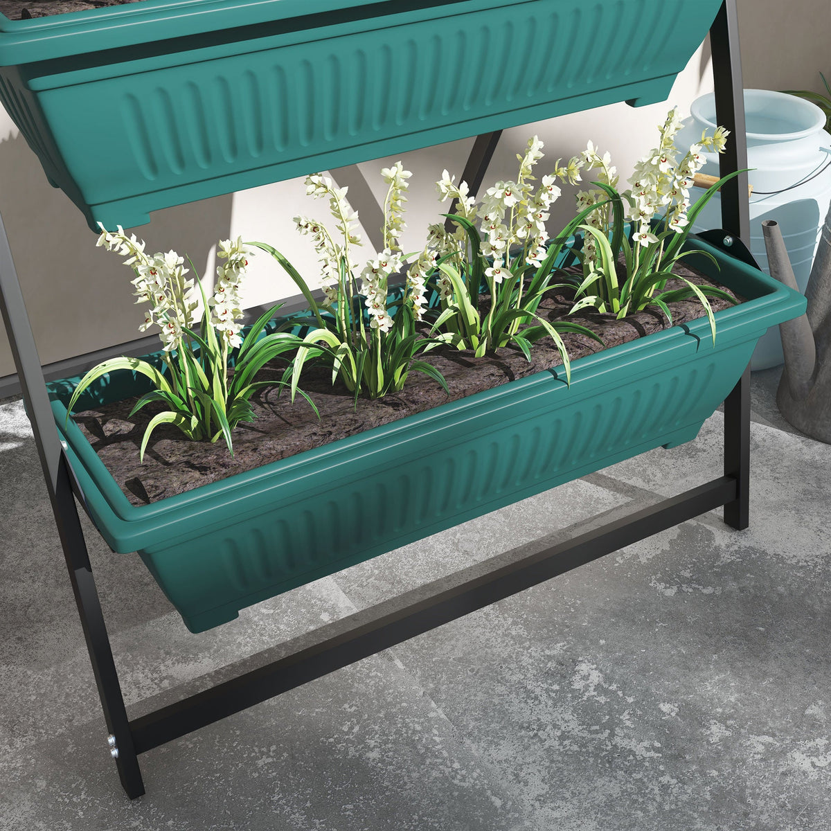 Outsunny 4 Tier Vertical Garden Planter Set