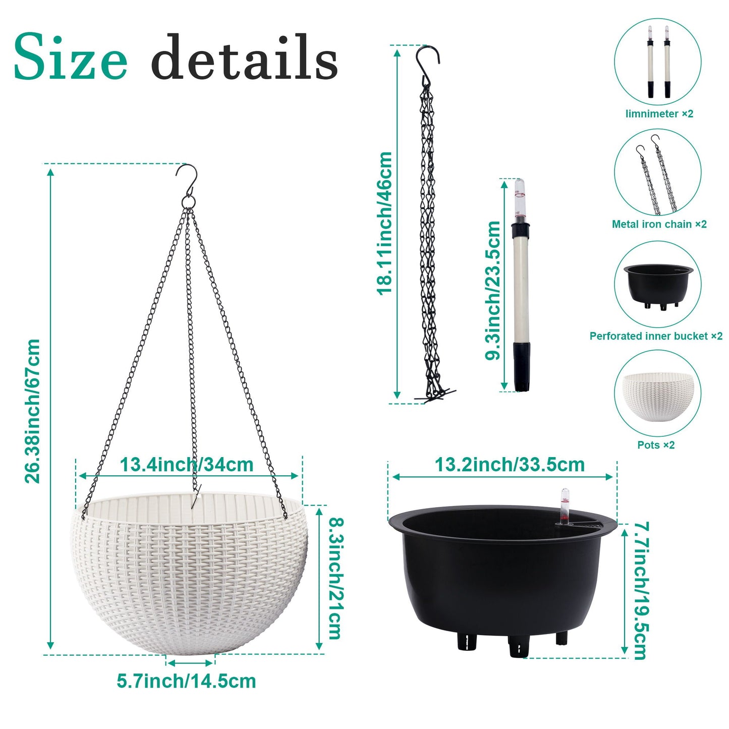 Self Watering Hanging Planter