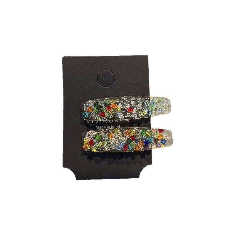 Dopamine-colored Diamond Hair Clip For Women