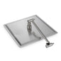 Luxury Rain Shower Head With Adjustable Arm, 10" Square, Stainless Steel - Brushed Nickel