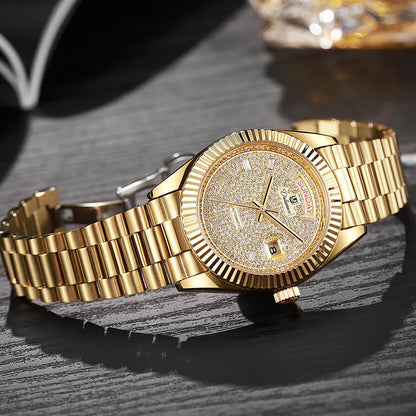 Dual-calendar Automatic Mechanical Mens Watch