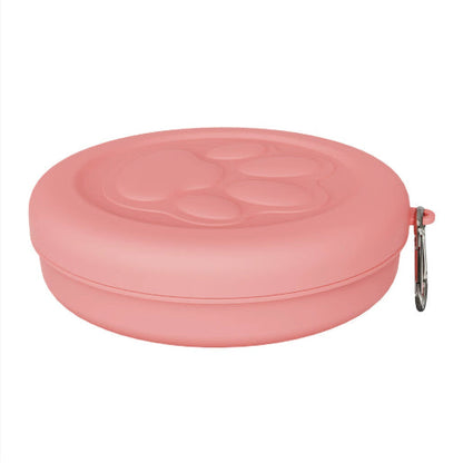 Pet Outdoor Portable Dog Food Bowl Snack Box Feeding Food Water