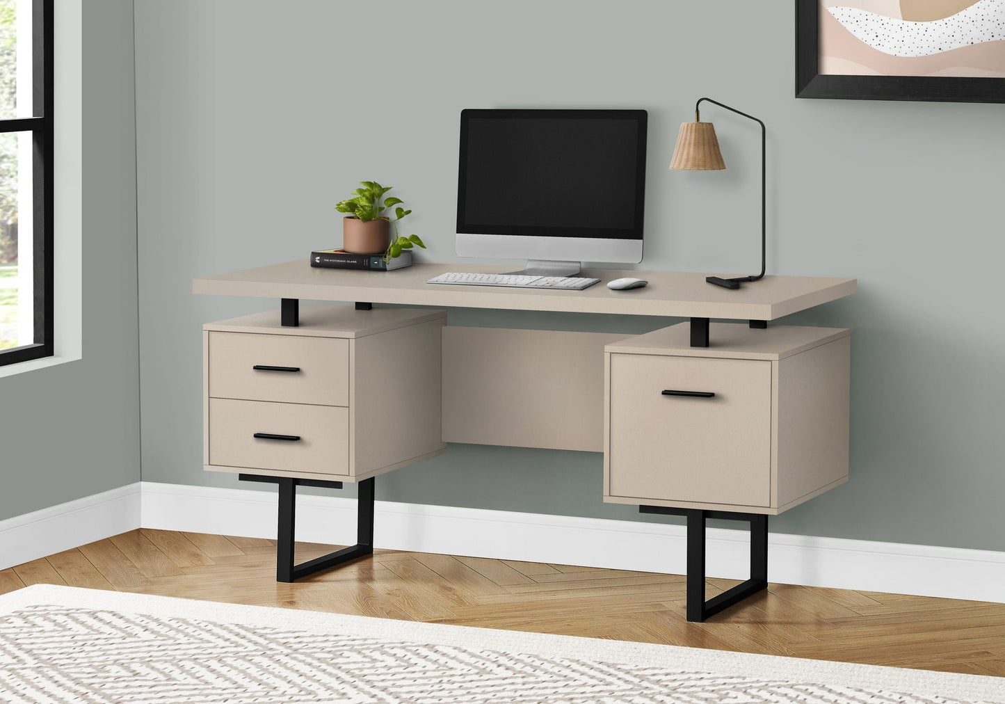 Computer Desk For Home Office With Storage Drawers