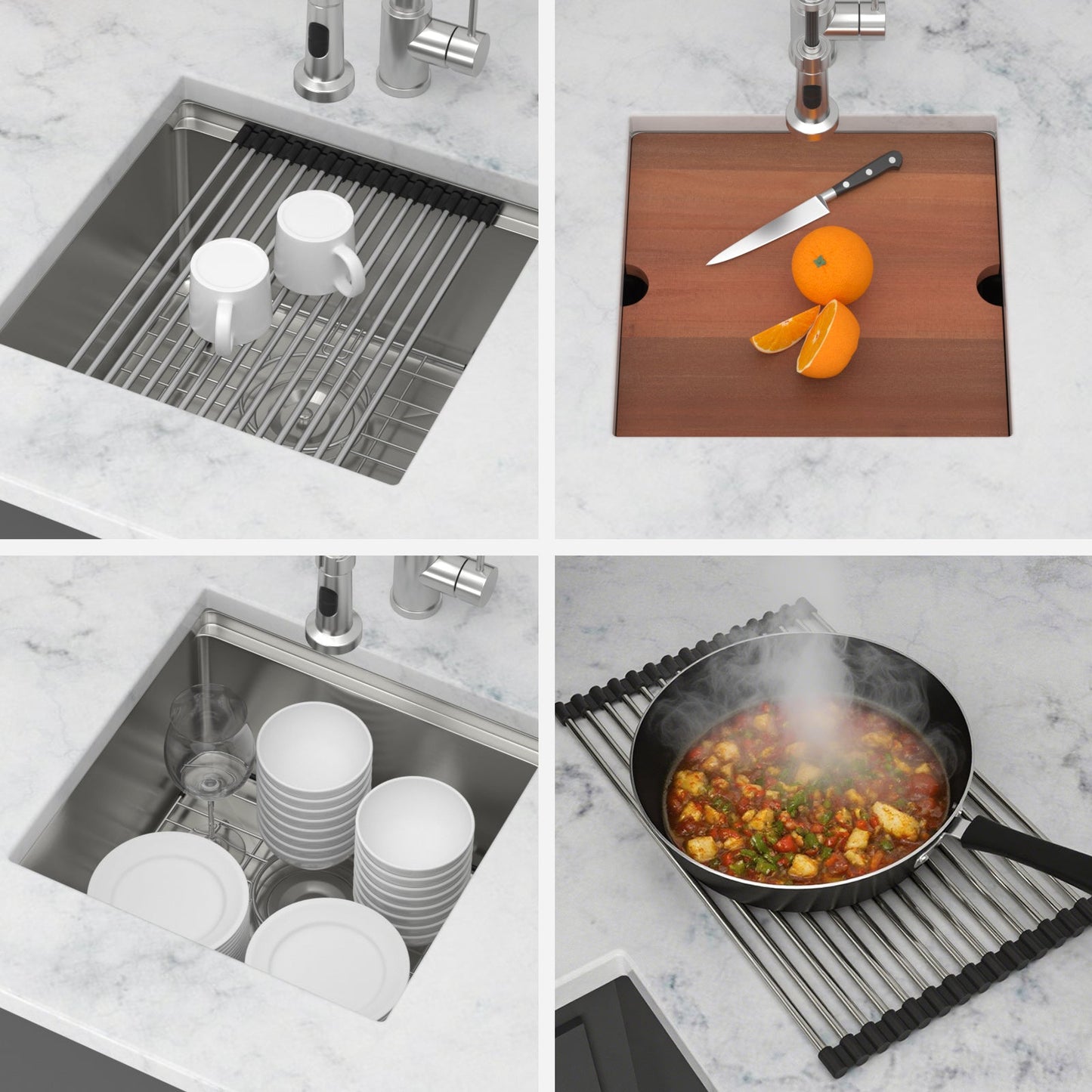 17" Undermount Kitchen Sink - Single Bowl