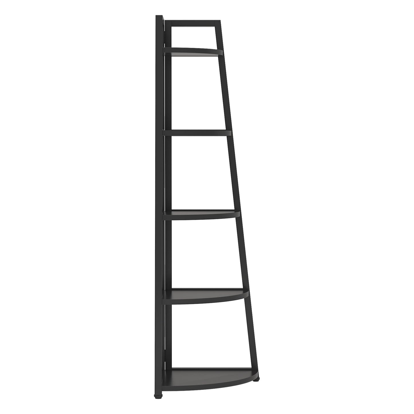 Tall 5 Tier Corner Bookshelf For Living Room