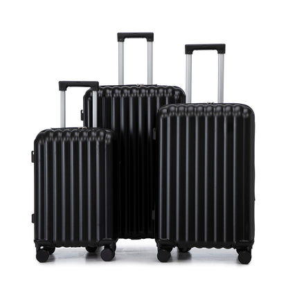 20" / 24" / 28" 3 Pieces / Set Spinner Wheel Luggage, Carry On Suitcase, With Cup Holder & USB Port & Phone Holder