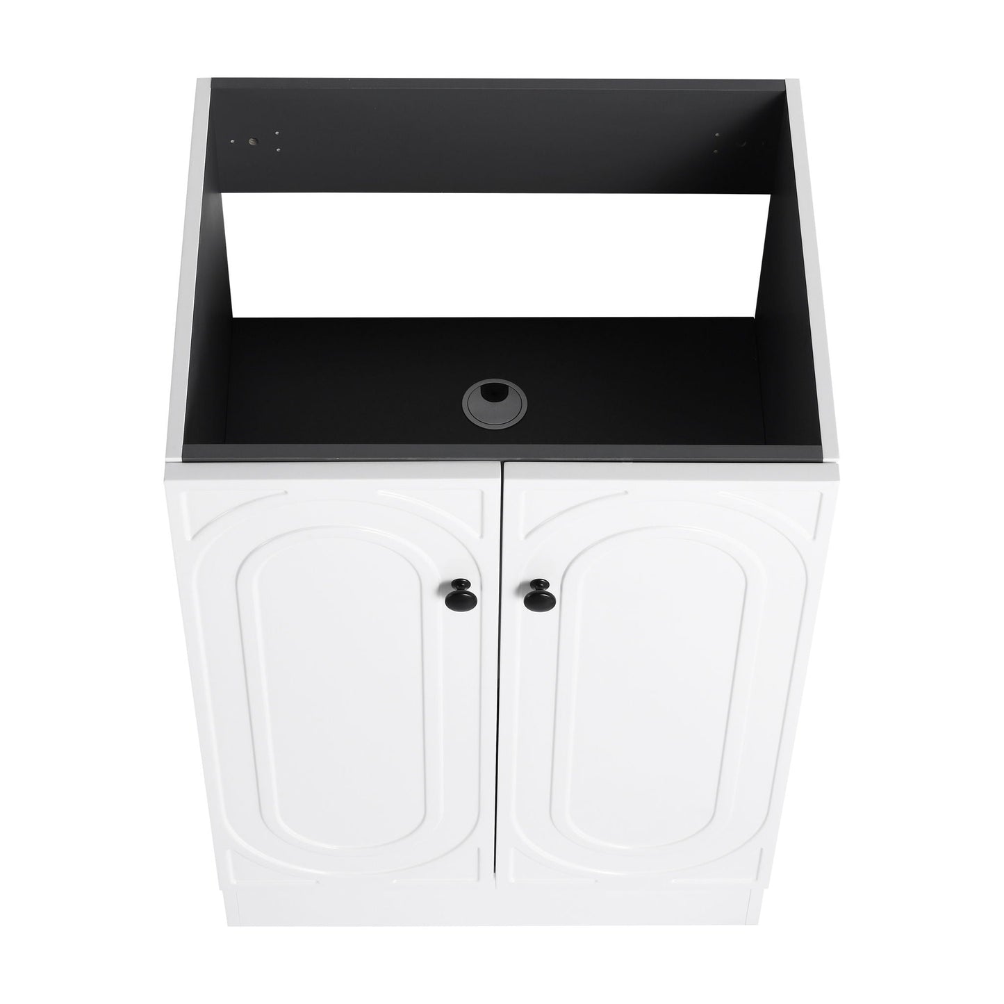 Contemporary Freestanding Bathroom Vanity With Resin Sink & Soft-Close Cabinet Doors