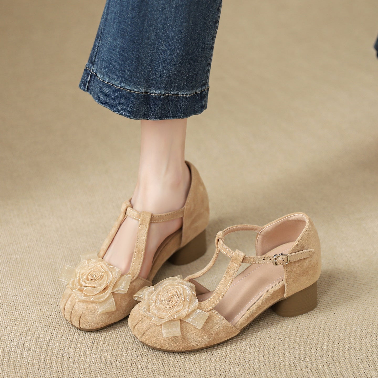 Summer Korean-style Trendy Block-heel Mary Jane Sandals