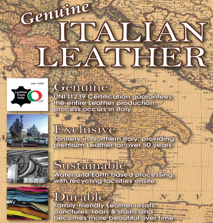 Roberto - Leather Ottoman - Cocoa