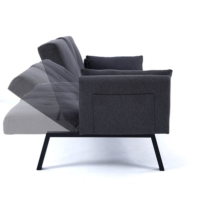 Sofa Bed With Foldable Design And Cup Holder