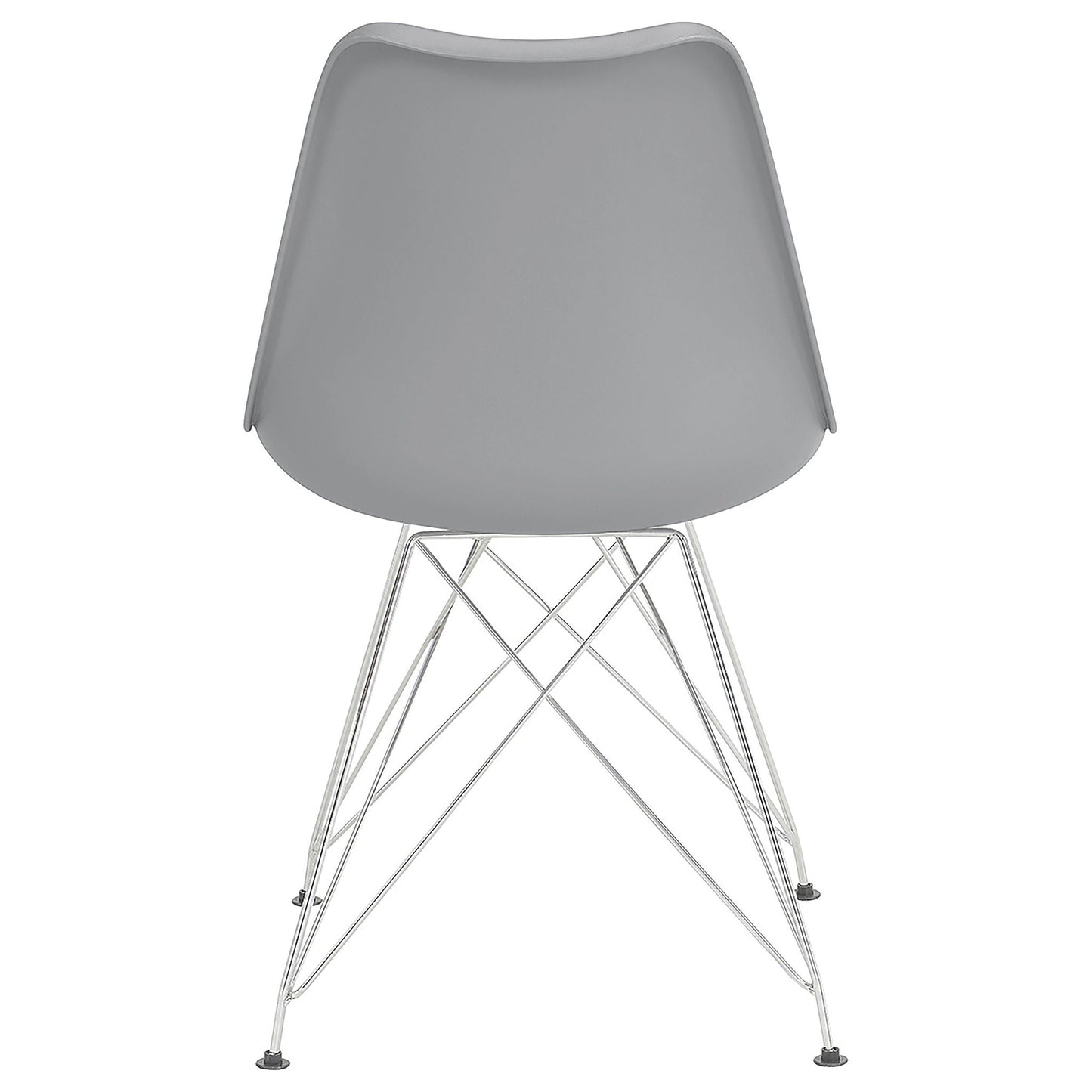 Padded Side Chair And Soft Upholstered Seat (Set of 2) - Gray