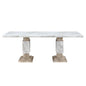 Stacey - Dining Table With Pedestal Base - Beige