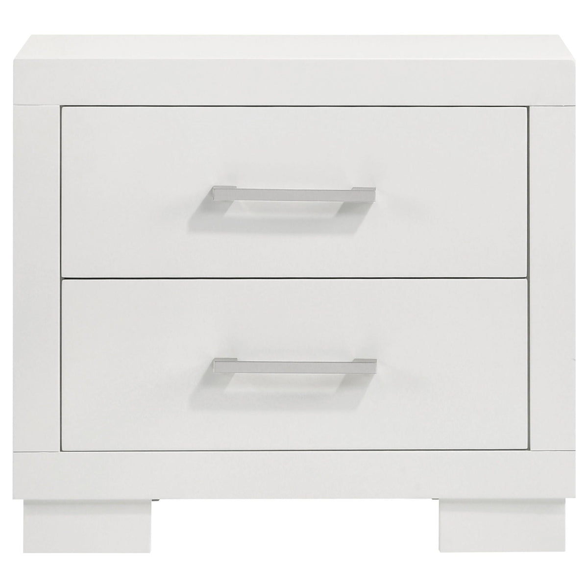 Jessica 4-piece Eastern King LED Bedroom Set Snow White