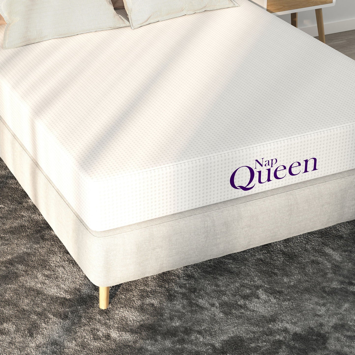 8" Memory Foam Mattress With Charcoal Infusion And Silky Mesh Cover