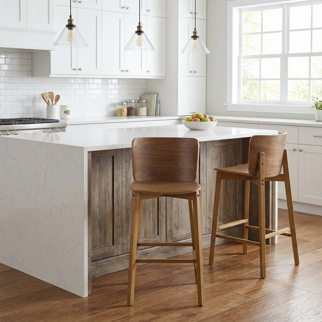 Pari Indoor Wooden Barstool
