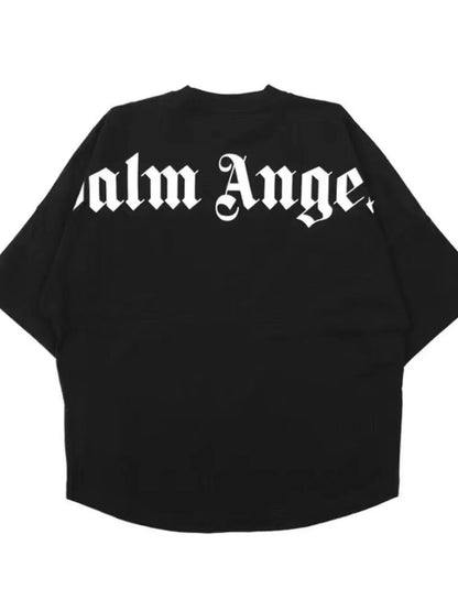 Men's Letter Round Neck Half Sleeve T-Shirt