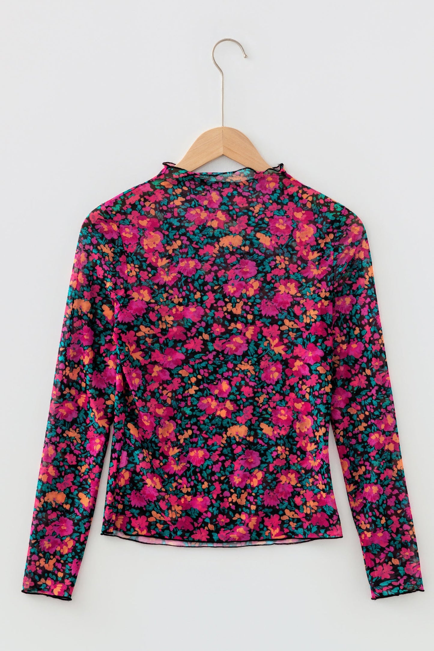 Leona Sleeve Mock top Long Sleeve Top