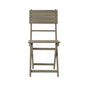 Outdoor Foldable Wood Dining Chair With Slat Design (Set of 2)