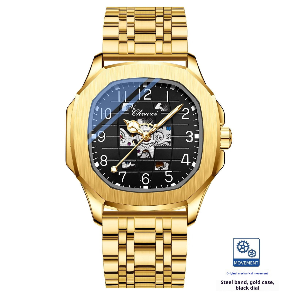 High-end Square Mechanical Mens Watch