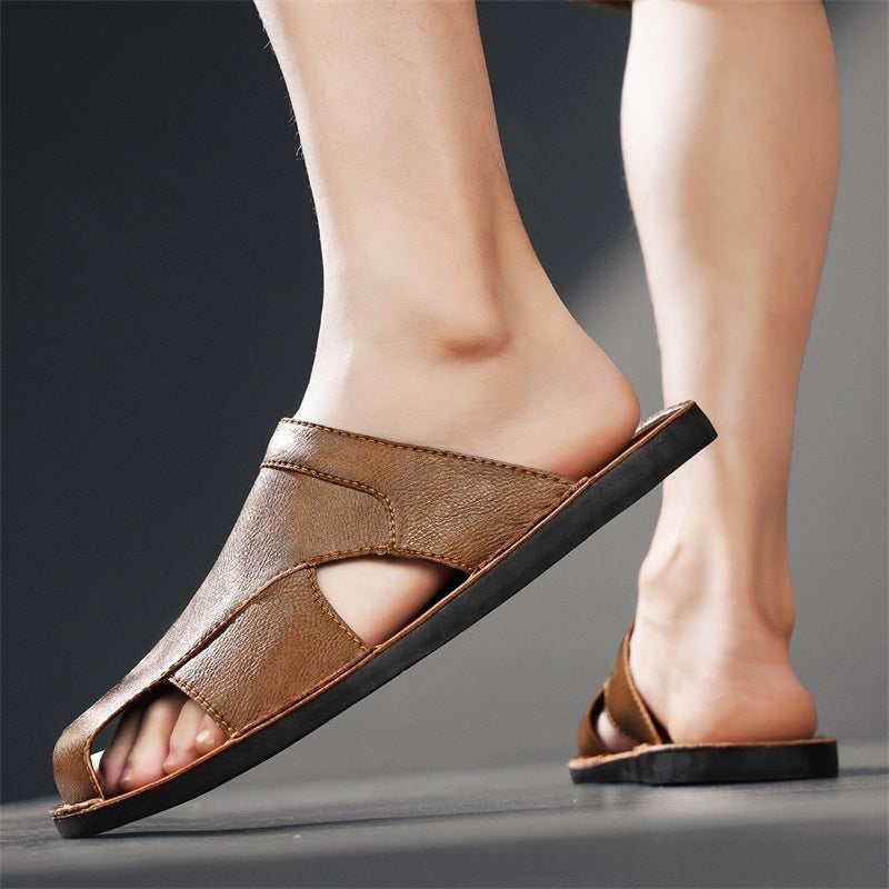 Hand-stitched Casual Mens Beach Sandals
