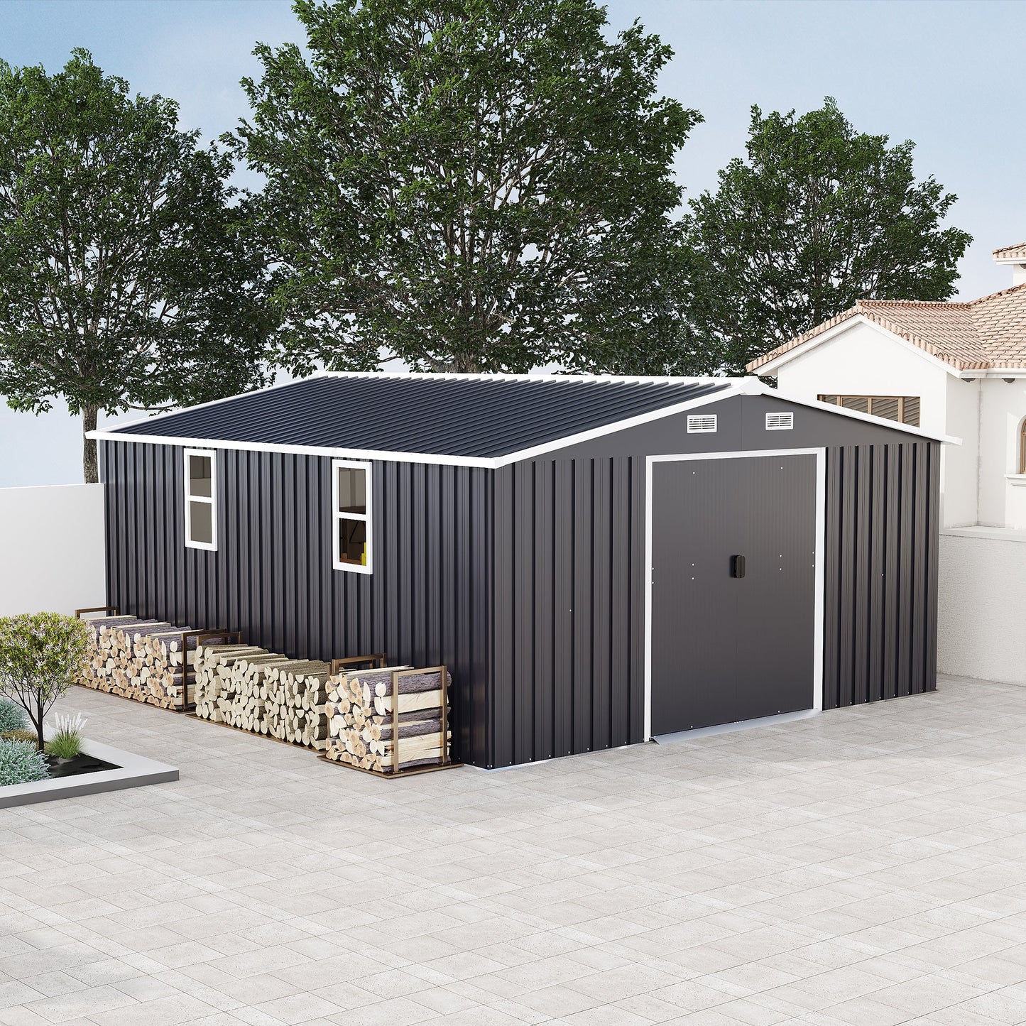 Campcraft 10x12ft Color Steel Plate Storage Shed