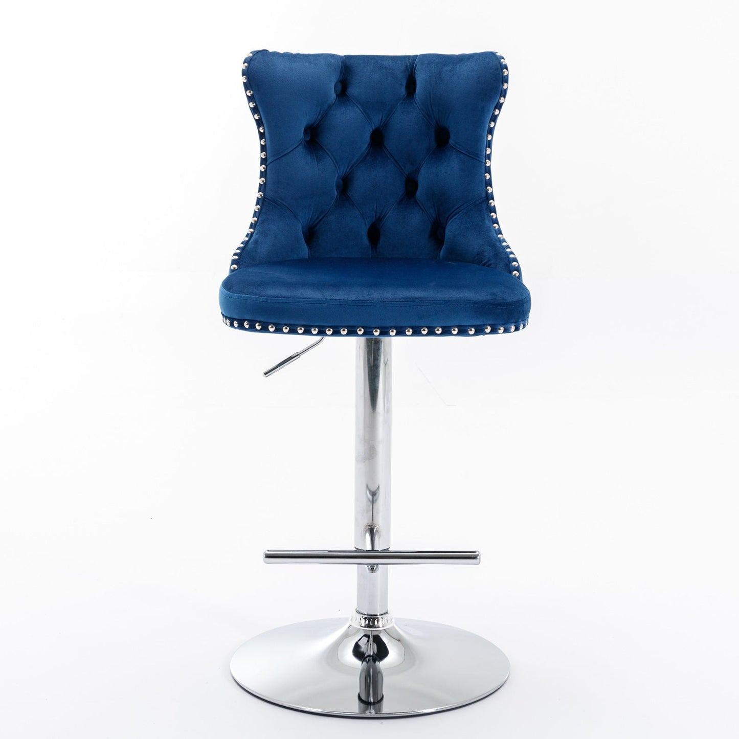 Swivel Adjustable Height Barstools Set of 2