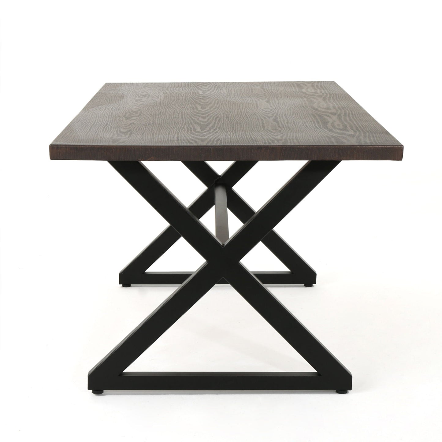 Rolando Outdoor Aluminum Dining Table with Steel Frame