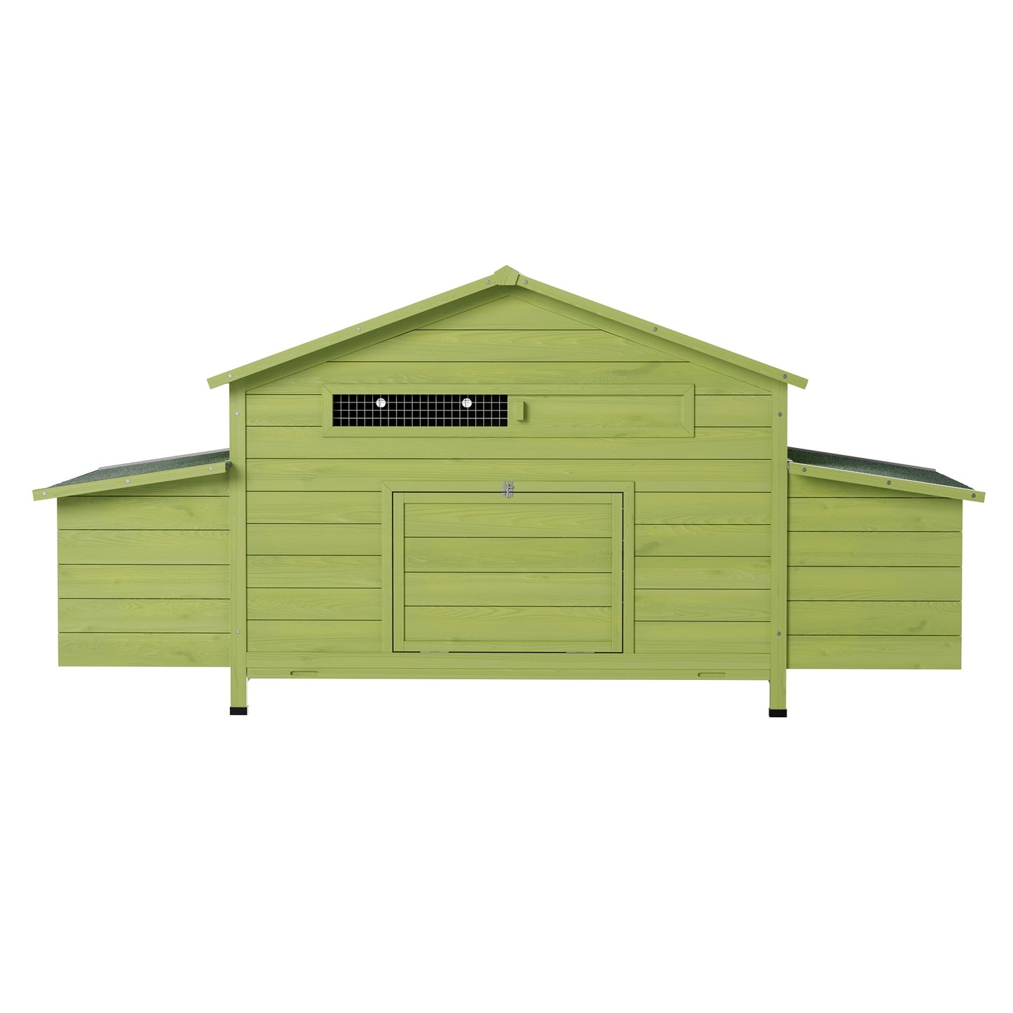 11.12 ft² Large Wooden Chicken Coop with Nesting Boxes & Perch