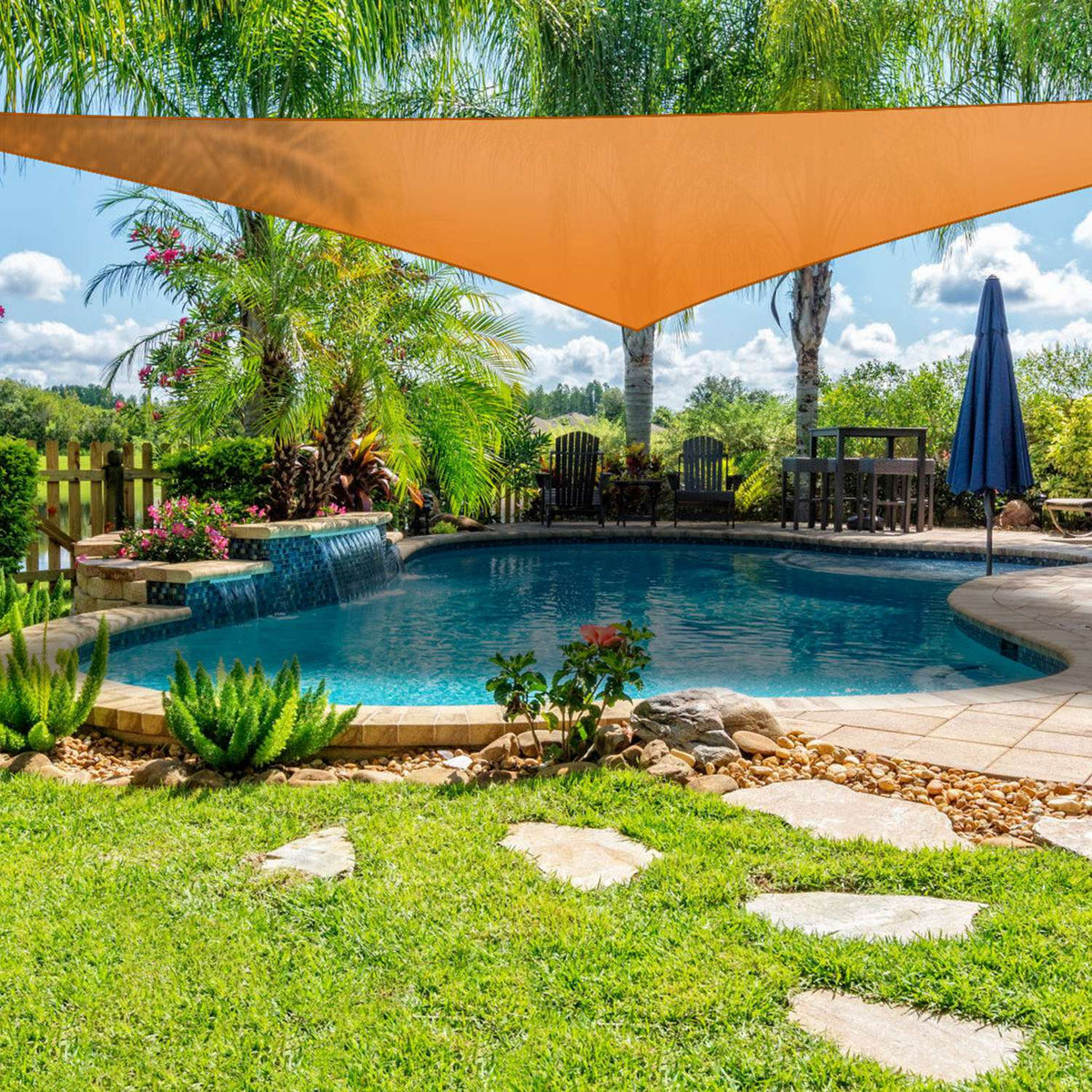 Shade Sail Patio Cover Shade Canopy Camping Sail Awning Sail Sunscreen Shelter Triangle Cover For Kindergarten Playground Outdoor