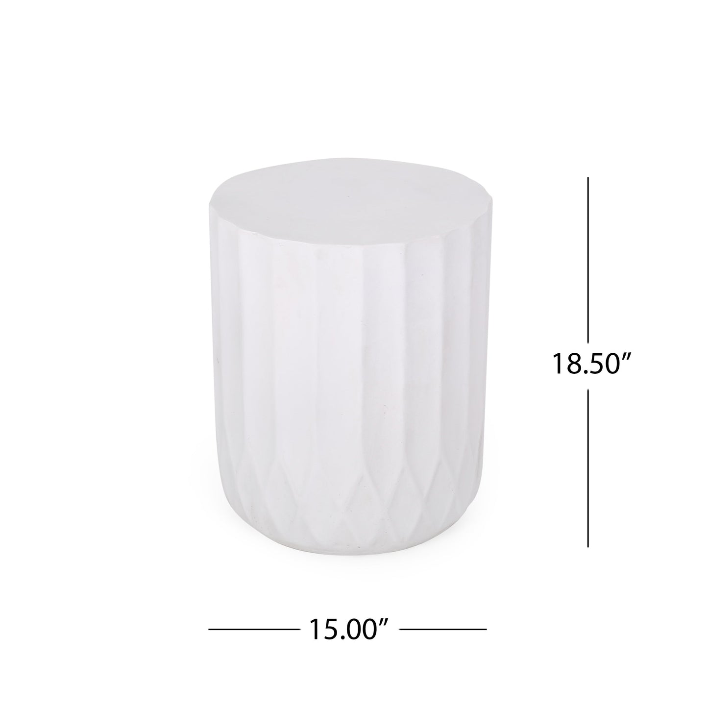 Round Outdoor Side Table, 15" W x 15" D End Table