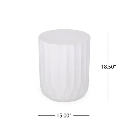 Round Outdoor Side Table, 15" W x 15" D End Table