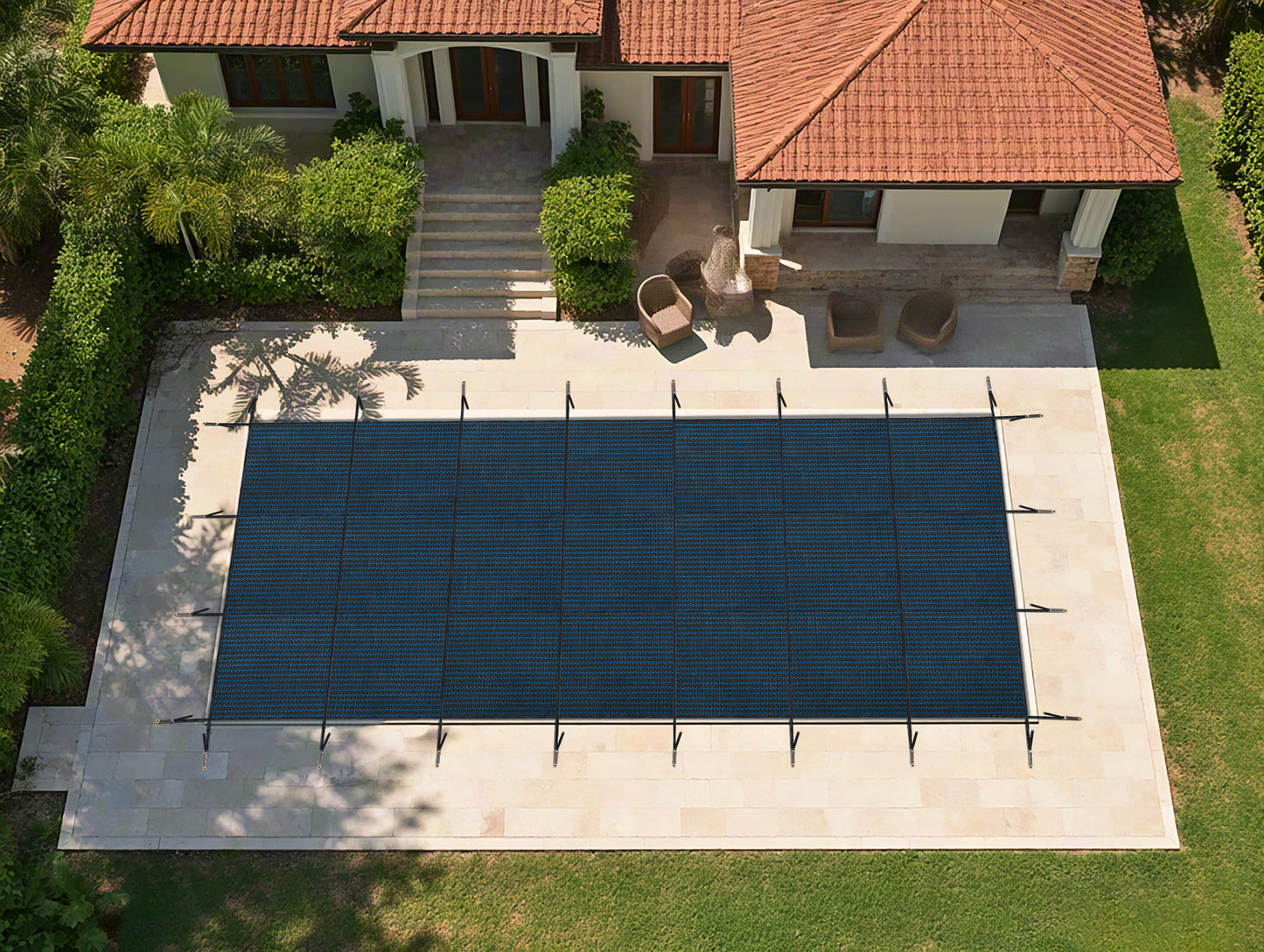 Swimming Pool Safety Cover for 30x50ft Rectangular Inground Pools