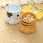 Cat Bowl Ceramic High Foot Protection Cervical Spine Large Caliber Basin