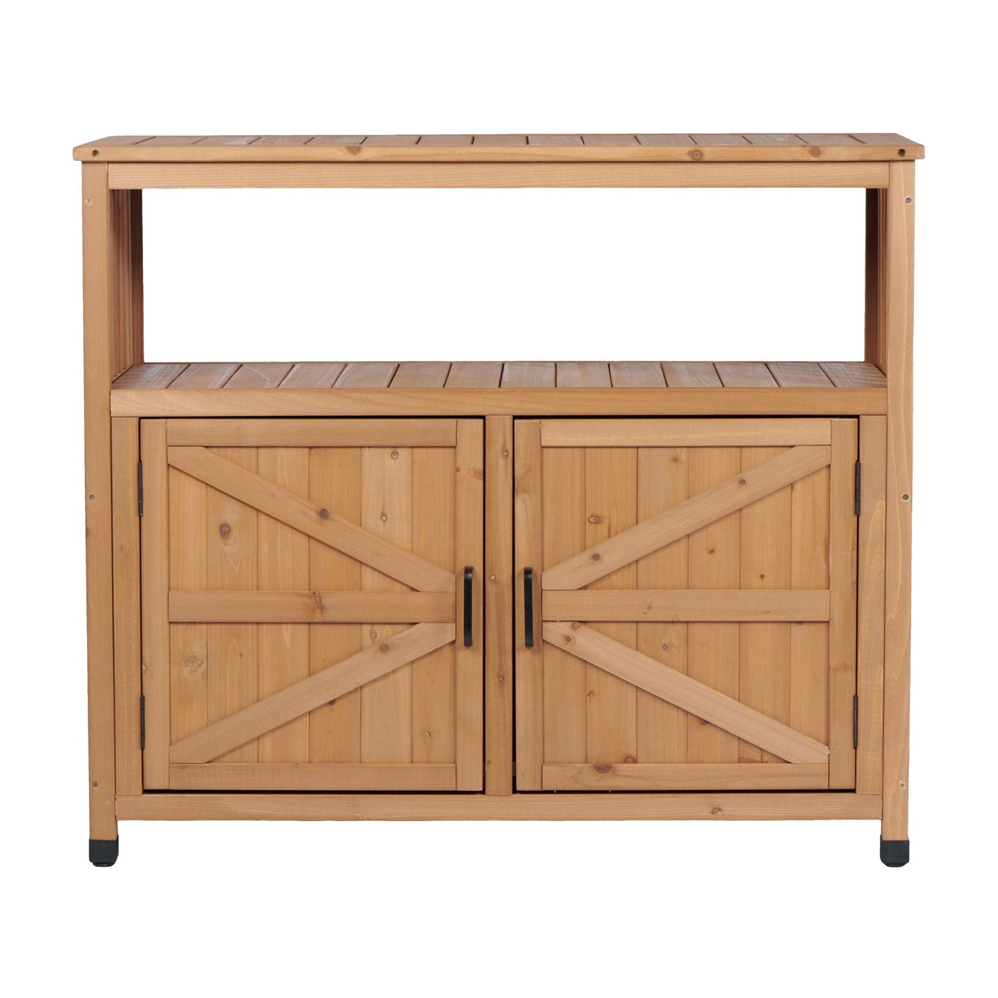 Patio Bar Table Set With Storage