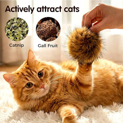 Rabbit Fur Ball Cat Enrichment Toy