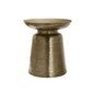 Drum Accent Side Table, Hammered Texture