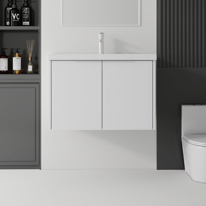 36 Inch Floating Bathroom Vanity with Sink, Soft-Close Door, Ceramic Sink, Plywood