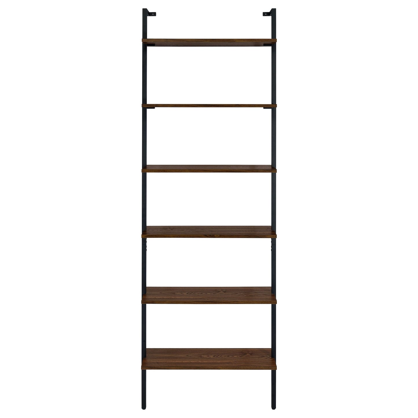 Christy - Owens - 6 Shelf Wall Bookshelf - Walnut
