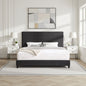Platform Bed & Upholstered Headboard